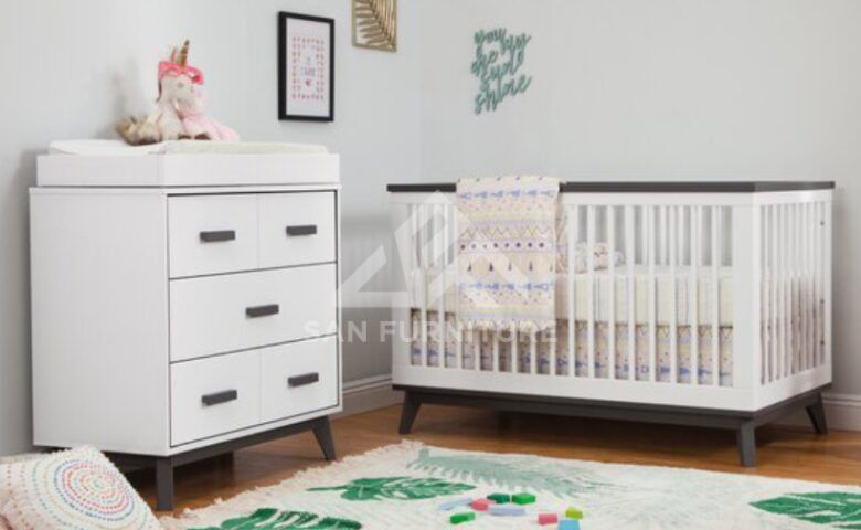 SAN Convertible Standard 2-Piece Nursery Crib